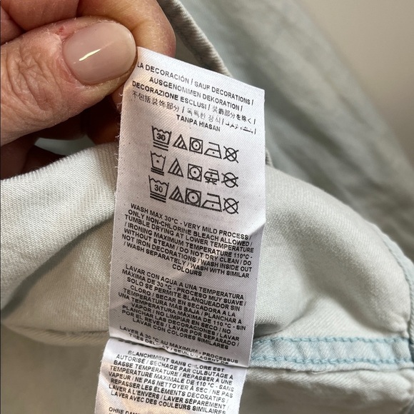 Guess Light Blue Denim Button-Up Cotton Shirt, Size XL - Picture 10 of 10